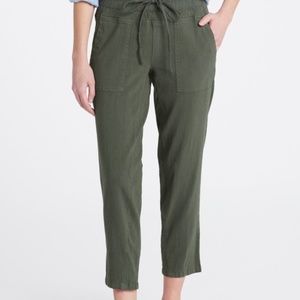 KUT FROM THE KLOTH Sandra Smocked Waist Linen Pant (Size L)
